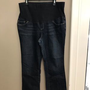 Maternity Bootcut Jeans Dark Wash Size L